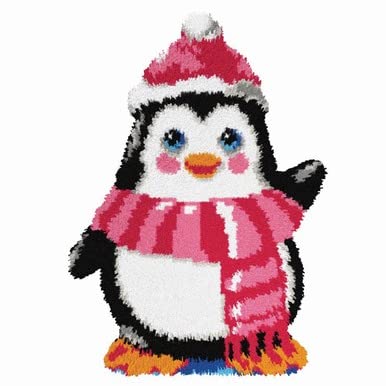 L/HK CUSH PENQUIN - Kit Aggancio: Cuscino: Pinguino - Orchidea