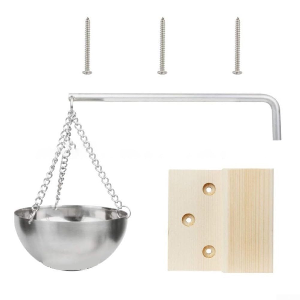 Edelstahl Sauna Verdampferschale 20cm Fichtenholz