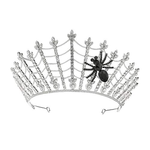 SWEETV Corona Tiara Accesorios para el Cabello para la boda Fiesta de Cumpleaños Cosplay