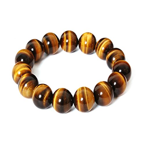 OUGWA 10mm Tiger Eye Beads Tibetan Buddhist Prayer Mala Bracelet2