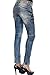Produktbild Cipo & Baxx Damen Jeans Hose Denim Freizeit Tiefer Bund Straight Fit Pants Blau W26 L34