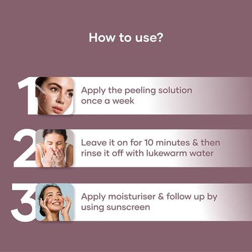Image of Saturn by GHC Peeling Solution for Face | 10-Minute Facial | Chemical peel for face for glowing skin | Exfoliating serum | For Women | At-home facial | 30ml