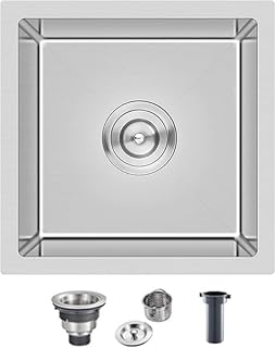 MESIDA 15 Inch Single Bowl Kitchen Sink SUS30...,