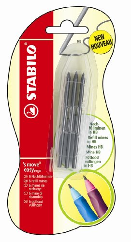 STABILO EASYergo 3.15 Refill Leads Pack of 6 HB Hardness