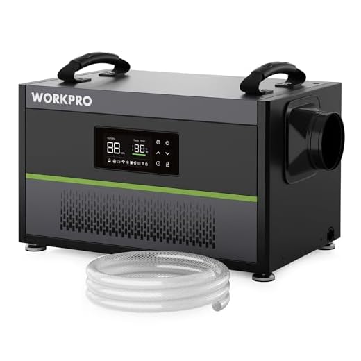 WORKPRO Crawl Space Dehumidifier, 145 Pint Commercial Dehumidifier for Basement, Warehouse and Garage, Covers 6000Sq. Ft, Drain Hose, Automatic Defrost, Memory Starting and Washable Filter