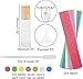Kesell 10ml Essential Oil Roller Bottles 10 Pack Glass Roll-on Bottles Clear Glass Bottle with Gold Cap for Perfume Aromatherapy Oils, including 154 Labels, 1 Opener, 5 Funnels, 5 Droppers