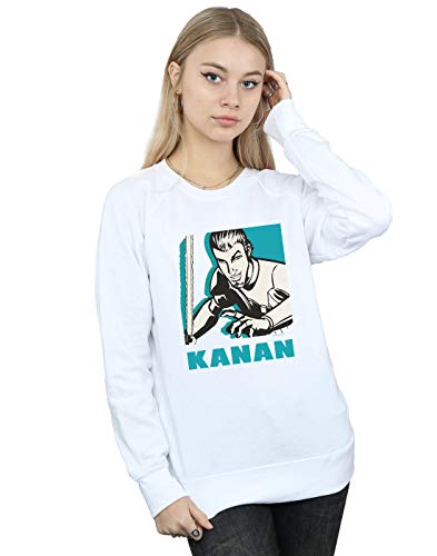 Absolute Cult Star Wars Women's Rebels Kanan Sweatshirt White Small