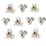 ✿Paket: Der Artikel enthält zwei Muster, jedes Muster besteht aus 5 Teilen. Es handelt sich um 5 dreifarbige Perlen und 5 weiße Perlen, Jede der beiden Farben hat ihre eigenen Eigenschaften, alle sehr schön, ils ne peuvent pas être cousus, il doit être fixé avec de la colle.