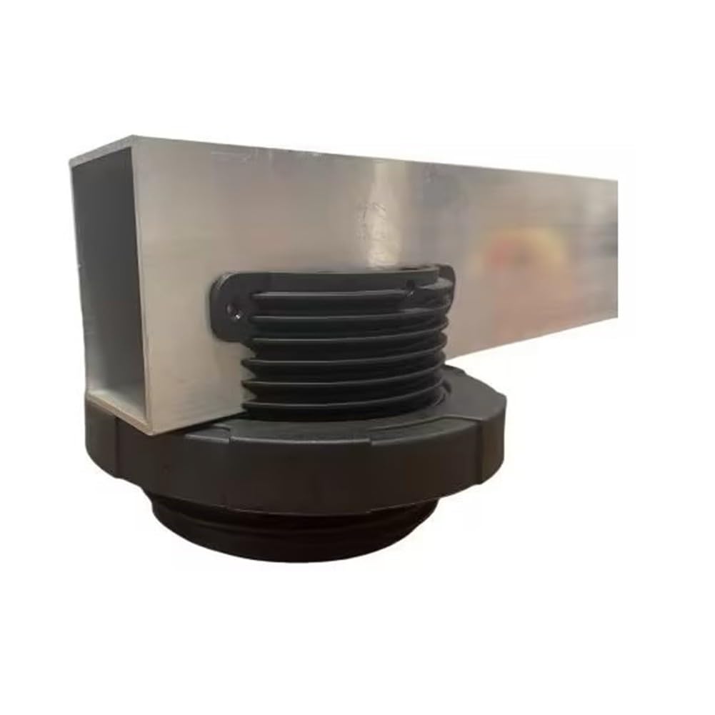 Soporte de vigueta ajustable para terrazas y suelos, pedestal de plástico con canales de drenaje, 15-50 mm de altura, negro, paquete de 4