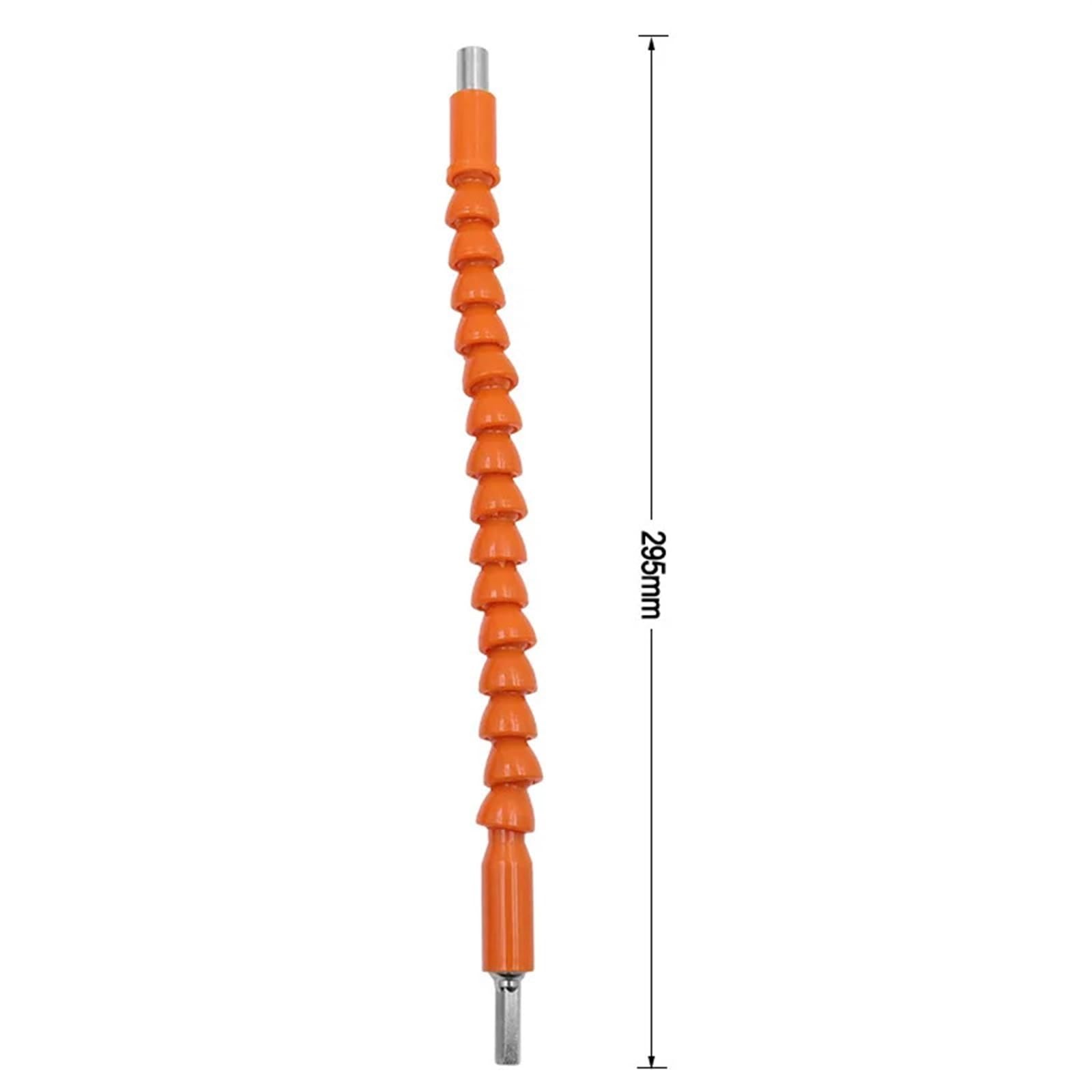 Elastyczne przedłużenie wiertła, przedłużacz uchwytu końcówki wkrętaka do wiertarki elektronicznej 195 mm 250 mm 295 mm (295mm pomarańczowy)