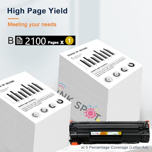 Image of INKSPOT 78A for 78A / CE278A Laser Toner Compatible Cartridge Use in Laser-Jet P1566, P1606DN, P1560, P1606, M1536dnf MFP Printers (TN-78A 1PIC)