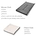 PINGMIC Silicon Lint Free Microfiber Gun Cleaning Cloths, 12