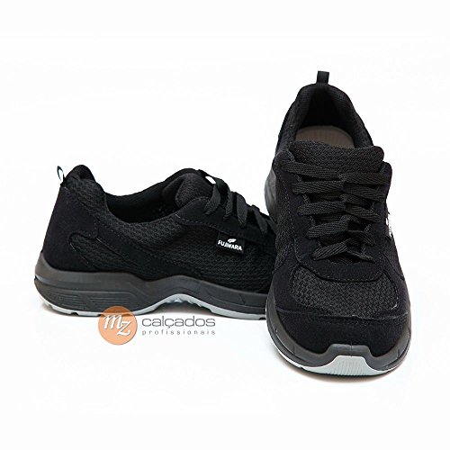 Tênis De Segurança Preto Fujiwara Air 4097HTOT5400LA N°39 Biqueira em Alumínio CA ​36.280