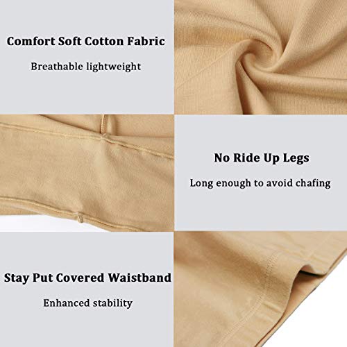 Image of wirarpa Women's Cotton Boy Shorts Underwear Anti Chafing Soft Biker Short Plus Boy Shorts Panties 4 Pack, Multicolor05-4 Pack