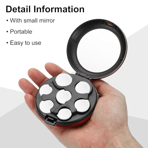 Dispenser portátil para monedas PATIKIL aluminio compacto miniatura 4