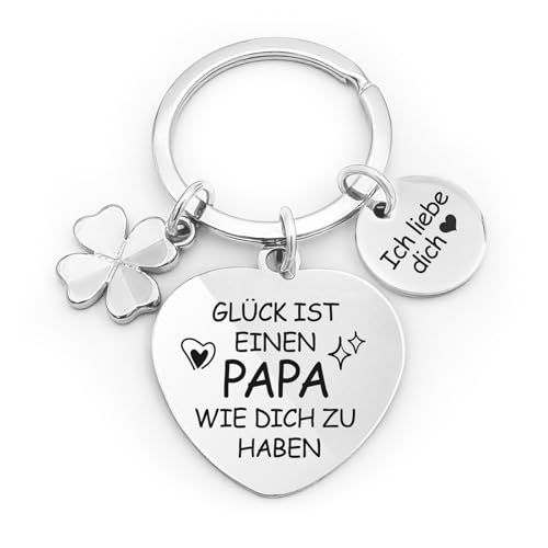 YISCOKO papa geschenk,geburtstag geschenke für papa,schlüsselanhänger geburtstag geschenk von der tochter an den vater.