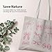 Veqzc Pink Preppy Bow Canvas Tote Bag,Coquette Trendy Pink Ribbon Bow Tote Bag,Pink Bow Lover Canvas Bag For Teen Girl Friend Birthdays Gift