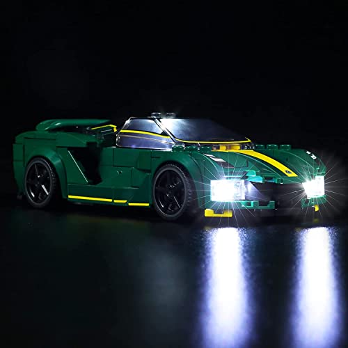 LED Beleuchtungsset für Lego Speed Champions 76907 Lotus Evija, DIY Beleuchtungsset (Nicht Enthalten Lego Modell) – Bild 3