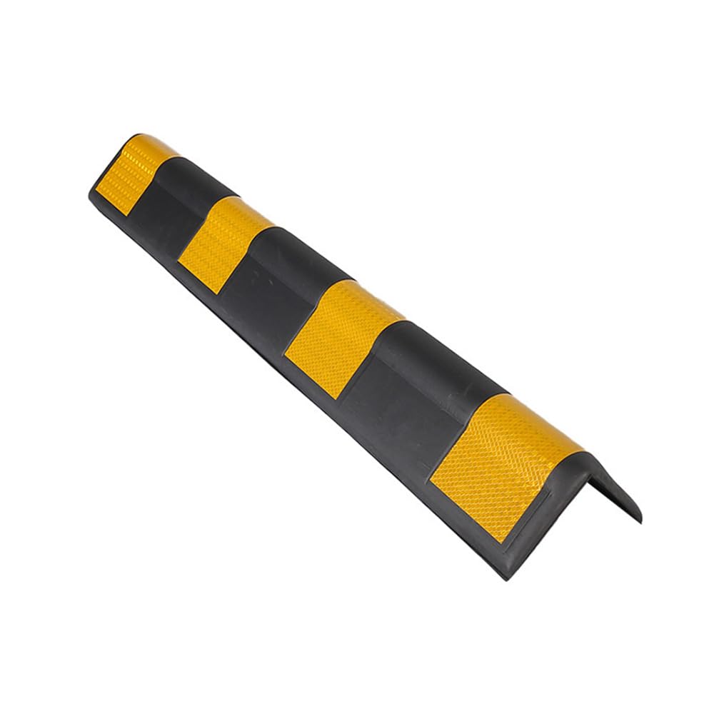 Selbstklebender Gummi-Wandschutz mit Kantenschutz, Extra Dicke Anti-Kollisionsleiste für Garage, 80 cm (Länge)*10 cm (Breite)*1 cm (Dicke), Schwarz