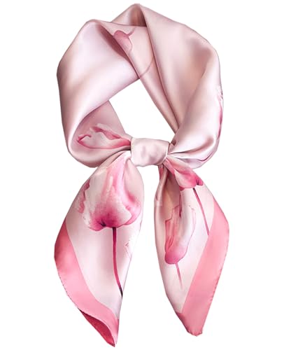 Dailyacc Hair Bandanas Scarf For Women Lightweight Fashion Neck Silk Satin Head Scarves For Sleeping Handbags Scarf-16