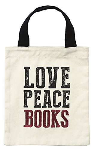 Preisvergleich Produktbild moses. 82512 libri_x Büchertasche, Love Peace Books
