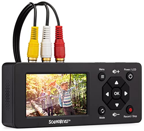 SoundBeast Video Capture Box - Record Video from VCR, VHS, AV, RCA, Hi8, Camcorder, Gaming Systems to Digital Format - No Computer Required