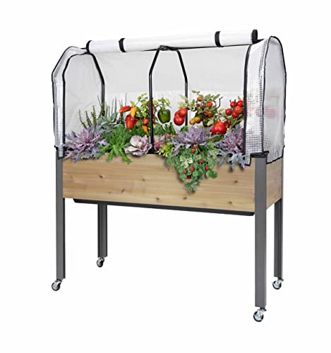 CedarCraft Self-Watering Elevated Cedar Planter (21" x 47" x 32"H)