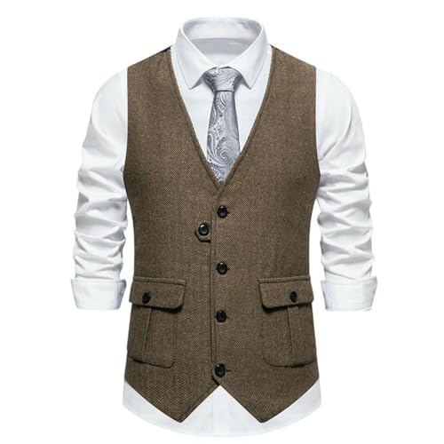 Gilet de costume britannique ajusté homme gilet sans manches coréen