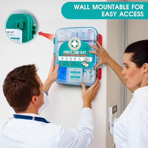 General Medi 420 Pieces Professional First Aid Kit - HardCase First Aid Box - Contains Premium Medical Supplies for Travel, Home, Office, Vehicle, Camping, Workplace & Outdoor - Image 7