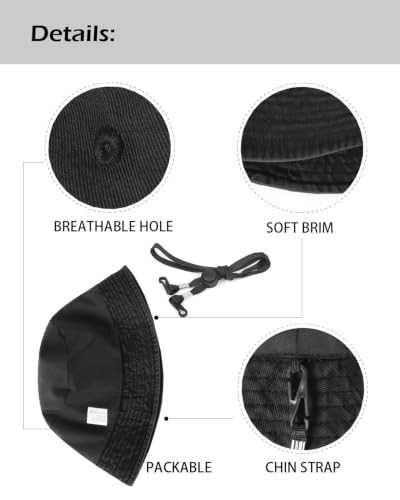 Image of Zylioo XL XXL Bucket Hat for Big Heads, Washed Cotton Sun Hat | Roomy L-XXL Fit With Washed Cotton Comfort, Easy To Fold For Fishing, Beach, Hiking, Travel, And Summer Wear
