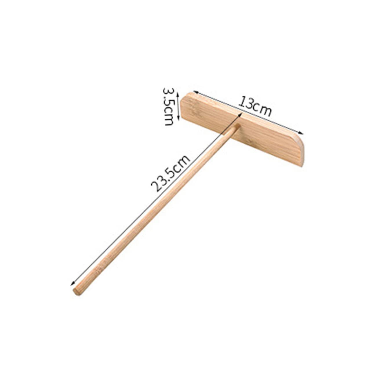 VINTORKY 4-piece Crepe Rake Spreader Set Wooden Pancake Scraper for Easy Batter Spreading