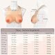 Vollence D Cup Strap on Silikonbrüste Silikon Brust gefälschte falsche Silikon Brustformen Brüste Brustprothesen Prothese für Mastektomie KreuzKommode Transfrauen Cosplay