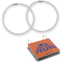 Gone For a Run BibFOLIO Expansion Rings 3" White Rings