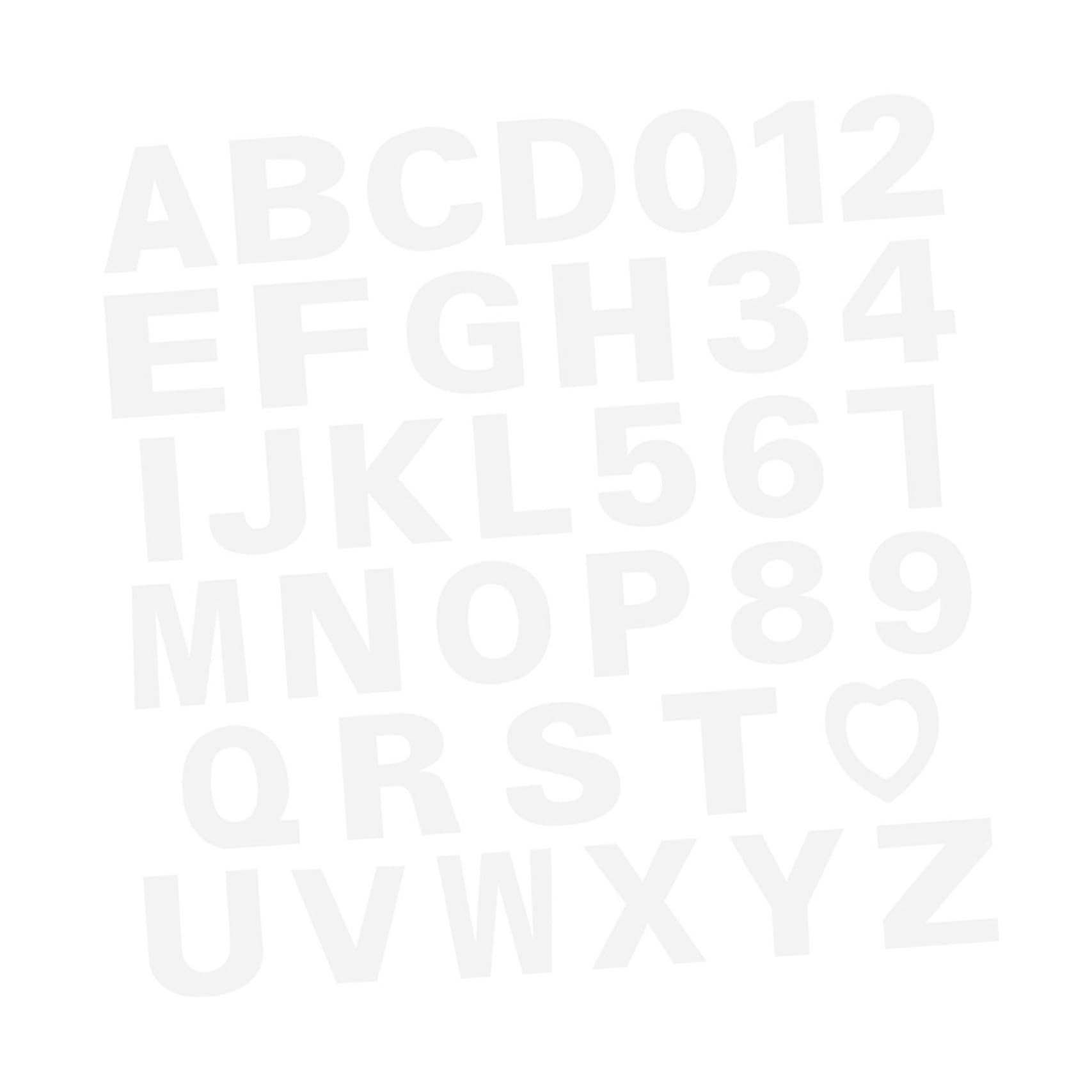 Set 37 Pezzi Stencil per Torta in Pet Bianco Non Aderente e Salvaspazio Numeri e Lettere, per Pasticcerie e Feste Creative