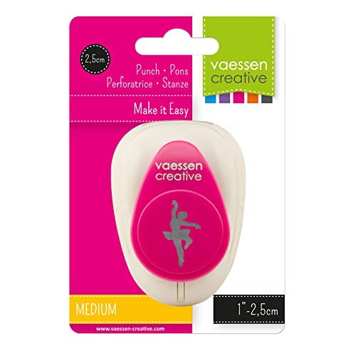 Vaessen Creative Craft Paper Punch - Ballerina - 2,5 x 1,3 cm - Circle Cutter for Crafting and Card Making - Image 4