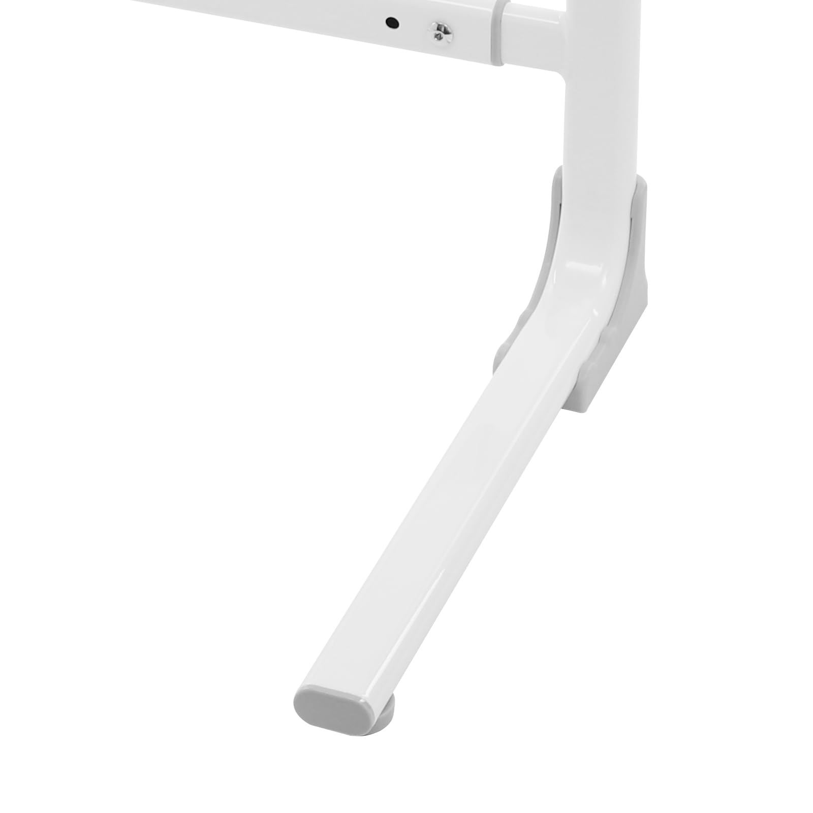 Supporto regolabile in altezza per anziani, stabile maniglia per divano, letto e toilette, aiuto per la mobilità con braccioli ergonomici, portata fino a 150 kg, 59-64 × 48 × 65-70 cm (bianco e grigio