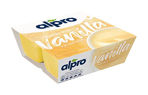 Alpro Heavenly Velvet Vanilla Flavour Soya Dessert, 4 x 125g