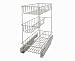 ClosetMaid 32105 Premium Wide 3-Tier Compact Kitchen Cabinet Pull-Out Basket, 8.75-Inch
