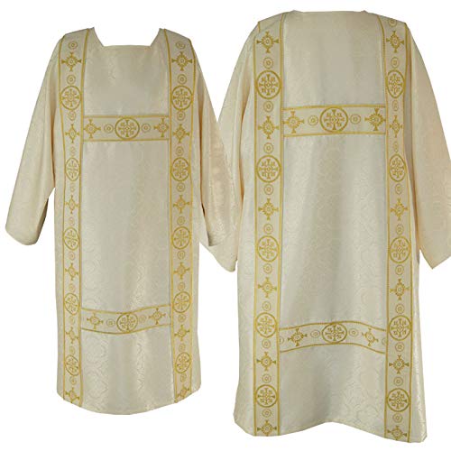 Vestment -Gothic style Dalmatic - embroidered velvet belts