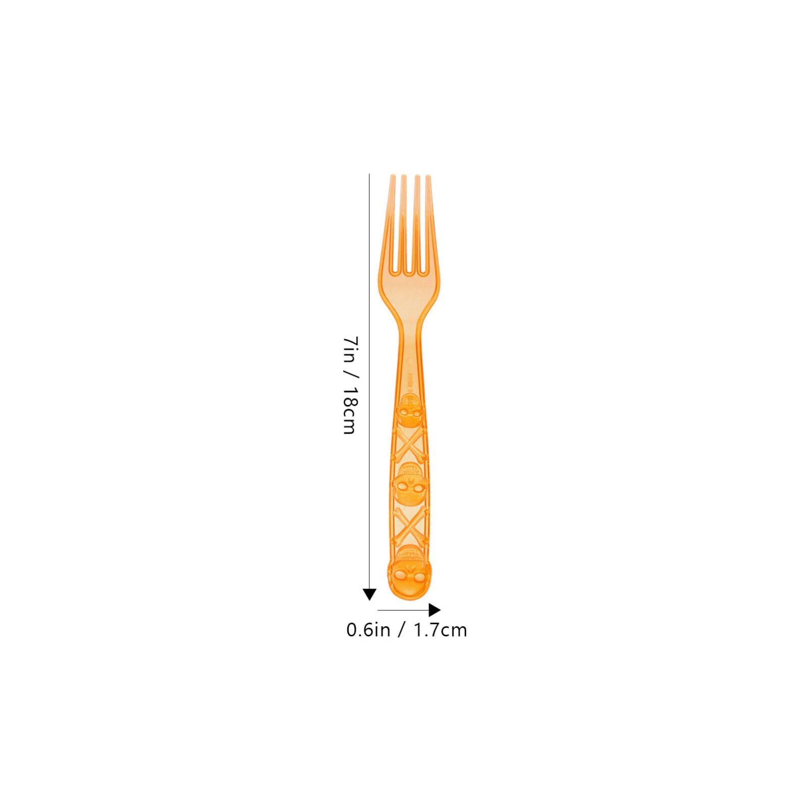 ibasenice 12pcs Halloween Party Utensils Creative Tableware for Celebrations Smooth Finish Plastic Cutlery for Theme Parties for Birthdays Gatherings Halloween Table Ornament