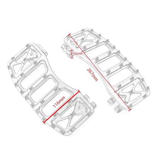 Pédales cheville moto antidérapantes contre la fatigue Softail - 7
