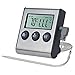 FYY Termometro digitale per carne, termometro da cucina, con sonda a lunga temperatura in acciaio inox, timer per liquidi, forno, affumicatore, barbecue, caramelle, olio, friggere cibi