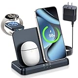 LK Wireless Charger for Google Pixel Watch, 3 in 1 Fast Charging Station Compatible with Pixel 10/10 Pro/10 Pro XL/9 Pro/9/Fold/8, Pixel Buds Pro 2, Watch 3/2 (Not for 4/1)