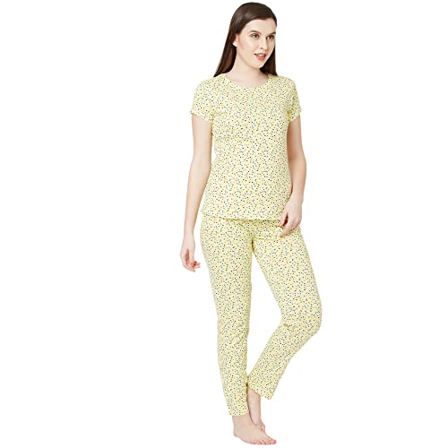Image of Sweet Dreams Women's Cotton Printed Night Suit Set