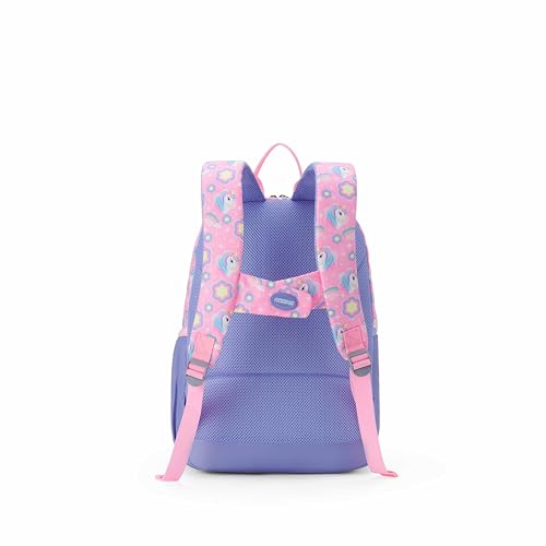 Image of American Tourister Lush | 26 Ltrs | 2 Compartments | Bottle Pocket | Ergonomic Padded Back Panel & Shoulder Straps | Kids Backpack | 1 Year International Warranty | Unicorn Lavender