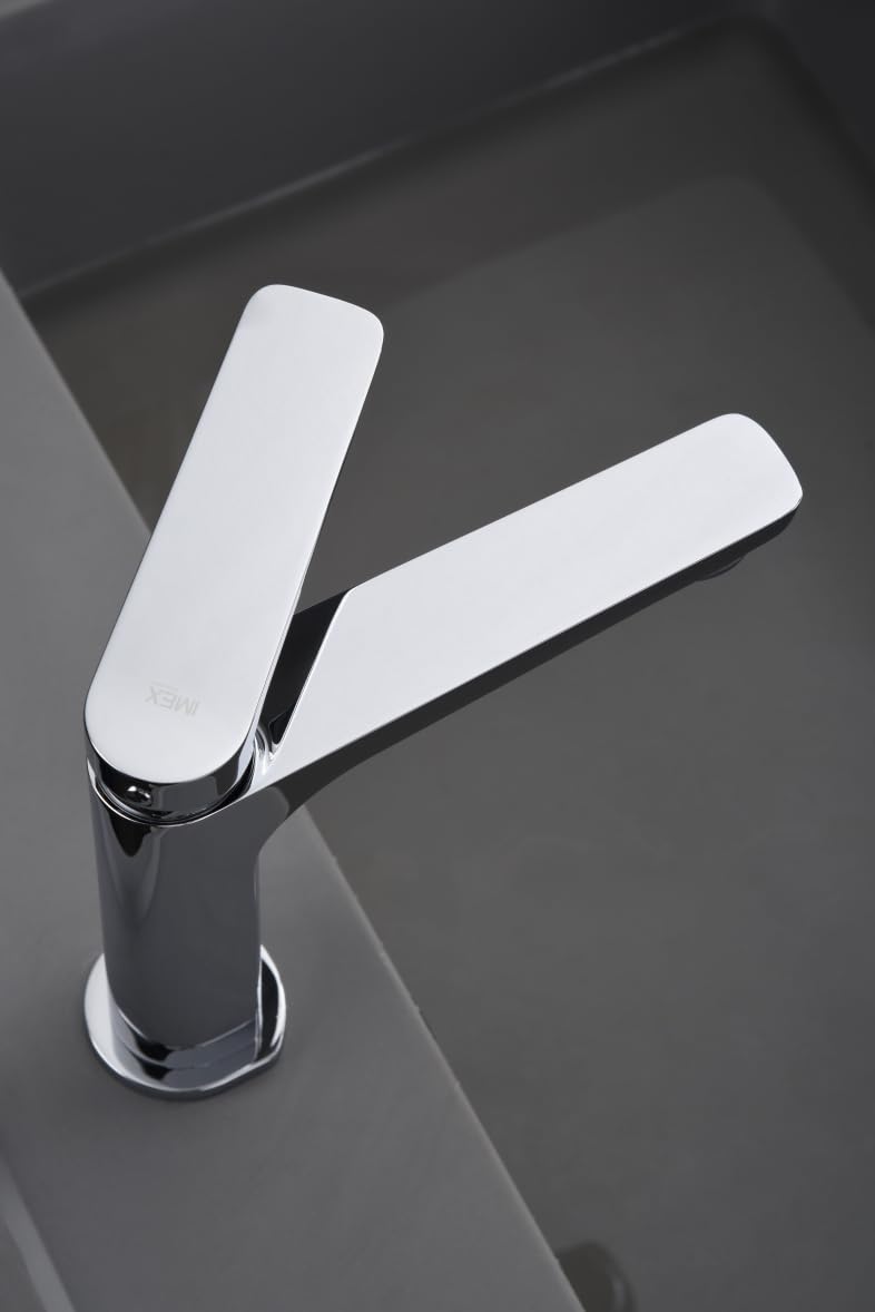 IMEX- Monomando de Lavabo - Serie Nápoles Cromo - Cartucho Cerámico Ø26 mm