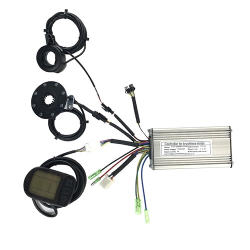 BlissfulAbode Bicicleta eléctrica para KT 36 V/48 V 350 W 17 A SM controlador+pantalla LCD5 + sensor + acelerador de pulgar