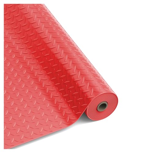 JTWWDM Garage Floor Mat, 4x9.8 FT Diamond Plate Flooring Mats