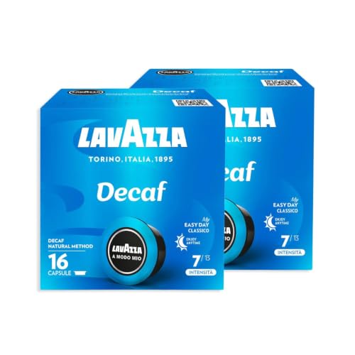 Lavazza A Modo Mio Cremosamente Dek, Confezione da 2, 2 x 16 Capsule