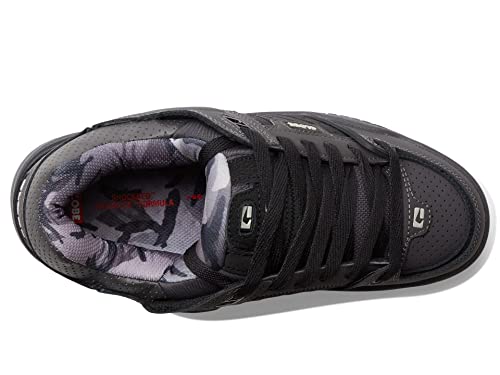 Image of Globe Mens Fusion Skate Shoes, Black /Gunmetal /Grey, 12 UK